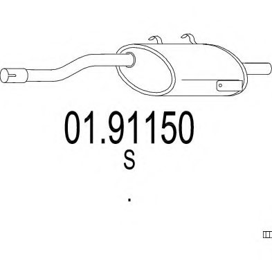 MTS 01.91150 End Silencer